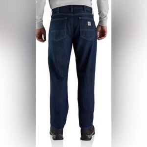 Carhartt Fire Resistant Men's Dark Blue Relaxed Jeans 46x32